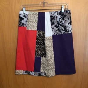 Eli Tahari patchwork pencil skirt -vibrant colors!